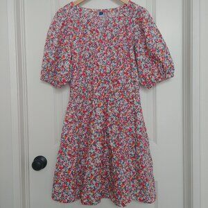 Old Navy Floral Print Puff Sleeve Dress - Multicolor